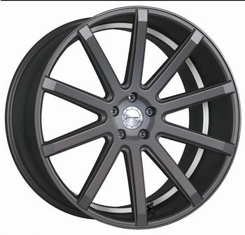 Corspeed Deville gunmetal / Undercut Color Trim rot 8.5x19 ET45 LK5/112 ML73.1 grau