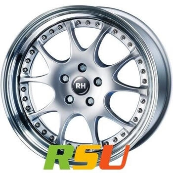 RH ALURAD MK Dynamik silber horn hochglanz poliert 9x18 ET66 LK5/112 ML158 silber