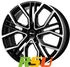 Brock B41 schwarz front-poliert 8.5x21 ET43.5 LK5/114.3 ML67.1 schwarz