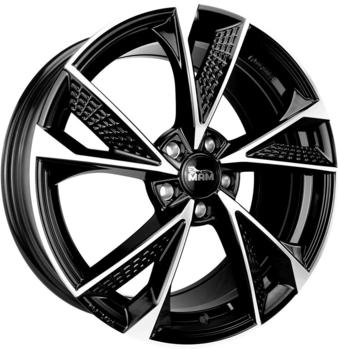 MAM RS6 black front polish 7x16 ET38 LK5/114.3 ML72.6 schwarz