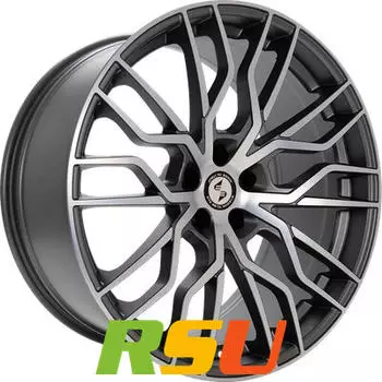 etabeta Medusa anthracite matt full polished 9x21 ET38 LK5/114.3 ML67.1 grau