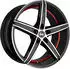 MAM OX-18 8,5x19 5/112,0 ET45 Black Frontpoliert Red Inside