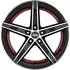 MAM OX-18 8,5x19 5/112,0 ET45 Black Frontpoliert Red Inside