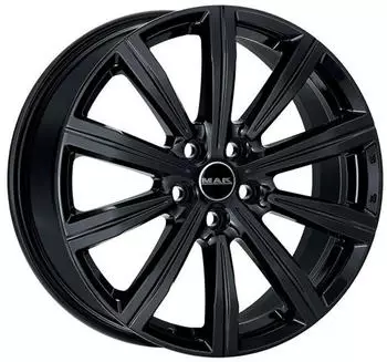 MAK Birmingham gloss black 8.5x19 ET45 LK5/120 ML65.1 schwarz