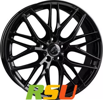 Damina DM08 black 8.5x20 ET30 LK5/112 ML66.6 schwarz