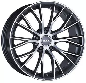 MAK M&uuml;nchen gun metallic mirror 9x18 ET20 LK5/120 ML72.6 grau