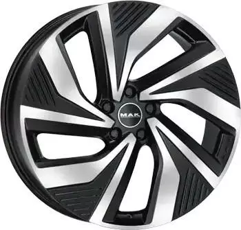 MAK Electra black mirror 8x20 ET45 LK5/112 ML57.1 schwarz
