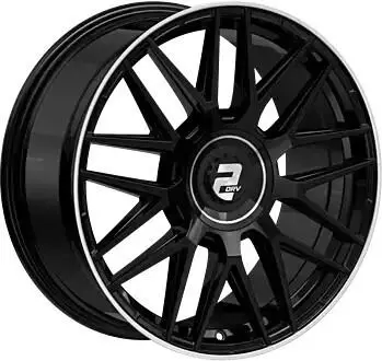 2DRV WH43 Schwarz Gl&auml;nzend Lackiert Hochgl. Felgenbett 20 Zoll ET21 5x112 ML66,6