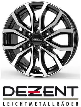 Dezent KC 7,5x19 6/139,7 ET30 Black/poliertshed