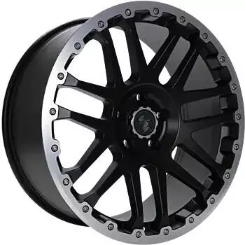 etabeta Combat CV black matt lip + cap polished 8x17 ET45 LK5/108 ML65.1 schwarz