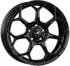 GMP Raceway nero corsa 7x17 ET45 LK5/114.3 ML75 schwarz