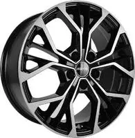 GMP Matisse black diamond 7.5x18 ET35 - LK5/108 ML65.1 Alufelge schwarz