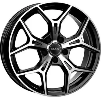 MAK Epica black mirror 7x18 ET47 LK5/112 ML6660 schwarz