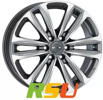 MAK Safari 6 gun metallic mirror 8.5x20 ET25 LK6/139.7 ML110.1 grau
