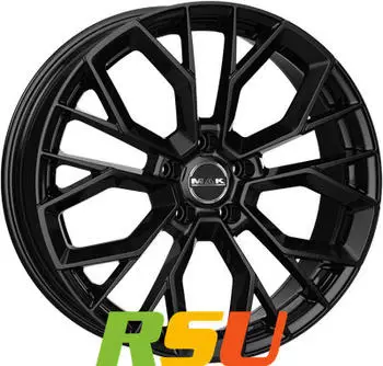 MAK Stilo gloss black 9x22 ET29 LK5/130 ML66.45 schwarz