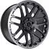 etabeta Combat CV black matt lip + cap polished 8x18 ET30 LK6/139.7 ML67.1 schwarz