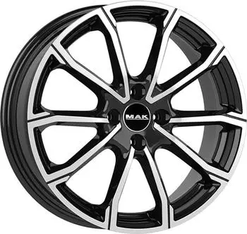 MAK DaVinci black mirror 7x17 ET37 LK4/100 ML60.1 schwarz