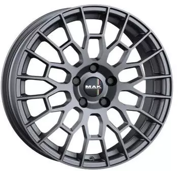 MAK APX gloss gun metallic 7.5x18 ET36 LK4/100 ML56.6 grau