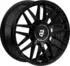 2DRV WH43 Schwarz Glänzend Lackiert 20 Zoll ET40 5x112 ML66,6