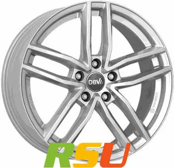 DBV Andorra TR Silver 17 Zoll ET48 5x108 ML70,1