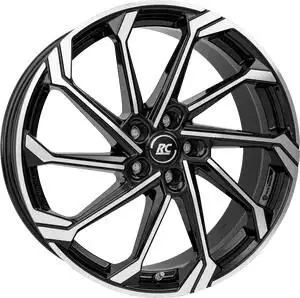 RC Design RC36 (9.5x19) schwarz glänzend frontpoliert