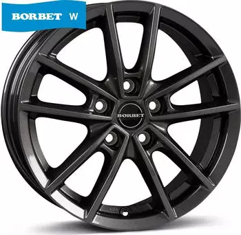 Borbet W 8x19 5/112 ET37 crystal silver