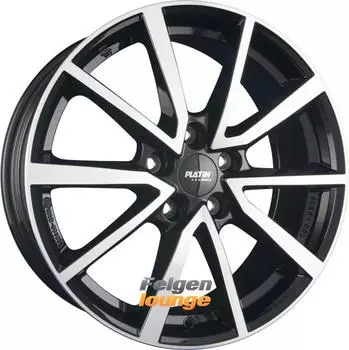 Platin P95 Diamond Black Front Polished 6.5x17 ET 46 5/112 Schwarz