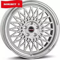 Borbet B Black Rim Polished Alufelge 18 Zoll ET40 5x114,3 ML72,5