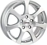 4x Autec Felgen ZENIT 5.5x14 ET38 4x100 Brillantsilber kompatibel mit VW Golf I...