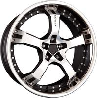 Keskin Wheels KT109518510025MBFS, Keskin Wheels Kt10 Matt Black Front Polish Sl