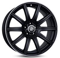 Keskin Wheels KT168519511230MBLP, Keskin Wheels Kt16 Matt Black Lip Polish 8.5x19 ET