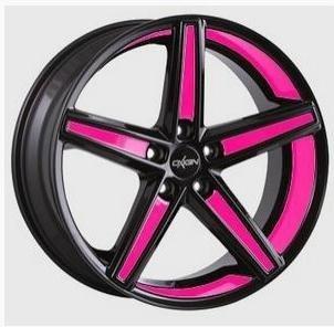 Oxigin 18 Concave (7,5x18) schwarz neon pink foliert