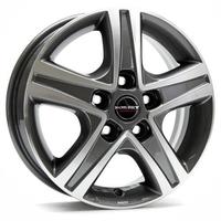 Borbet CWD mistral anthracite glossy polished 6x15 ET68 - LK5/118 ML71.1 Alufelge