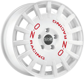 OZ Rally racing (7.5x18) race white mit roter schrift