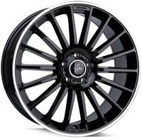 Keskin KT15 Speed black lip polish 8.5x19 ET45 - LK5/112 ML66.6 Alufelge schwarz