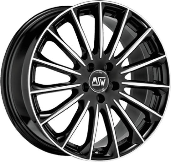 MSW Wheels MSW 30 (7,5x19) schwarz vollpoliert