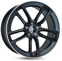 Keskin Wheels KT218018511245MBLP, Keskin Wheels Kt21 Matt Black Lip Polish 8x18...