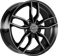 Proline ZX100 black glossy 8x20 ET40 - LK5/114.3 ML74.1 Alufelge schwarz