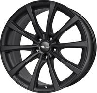 Brock B32 himalaya-grey front-poliert 9.5x19 ET58 - LK5/130 ML71.5 Alufelge grau