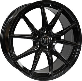 V1 Wheels V1 (8x19) schwarz glänzend lackiert