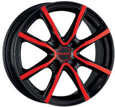 MAK Wheels Milano 4 4,5x15 Black And Red