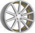 silver brushed surface / Undercut Color trim yellow: Corspeed Deville (8,5x19)
