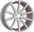 silver brushed surface / Undercut Color trim red: Corspeed Deville (8,5x19)