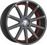 matt gunmetal / Undercut Color trim red: Corspeed Deville (8,5x19)