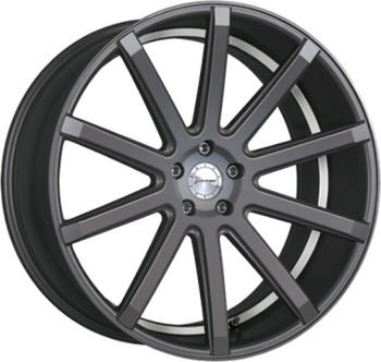 Corspeed Deville (8,5x19)matt gunmetal / Undercut Color trim white