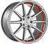 Barracuda Project 2.0 (8,5x19) silver brushed / undercut color trim red