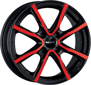 MAK Wheels Milano 4 You 6x15 Black And Red