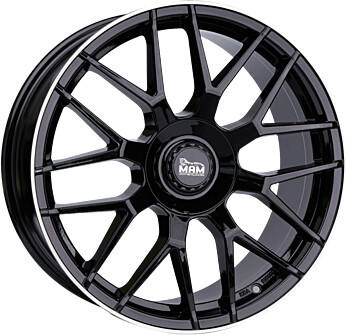 MAM Wheels GT1 (8.5x19) schwarz rand poliert