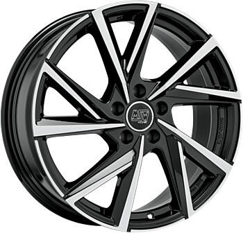 MSW Wheels 80/5 (7x17) gloss black full polished
