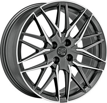 MSW Wheels 50/4 gun metal poliert (7.5x18)